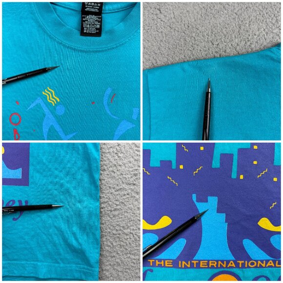 Obey T Shirt Men Small Blue All Night Long Music Tee House Of Rhythm Tee Giant 1 - Picture 8 of 9